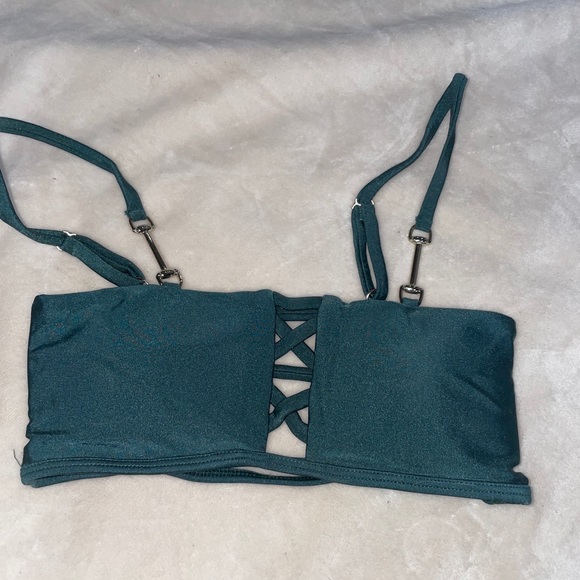 ASOS River Island Lattice Green Bikini Set - Picture 7 of 13